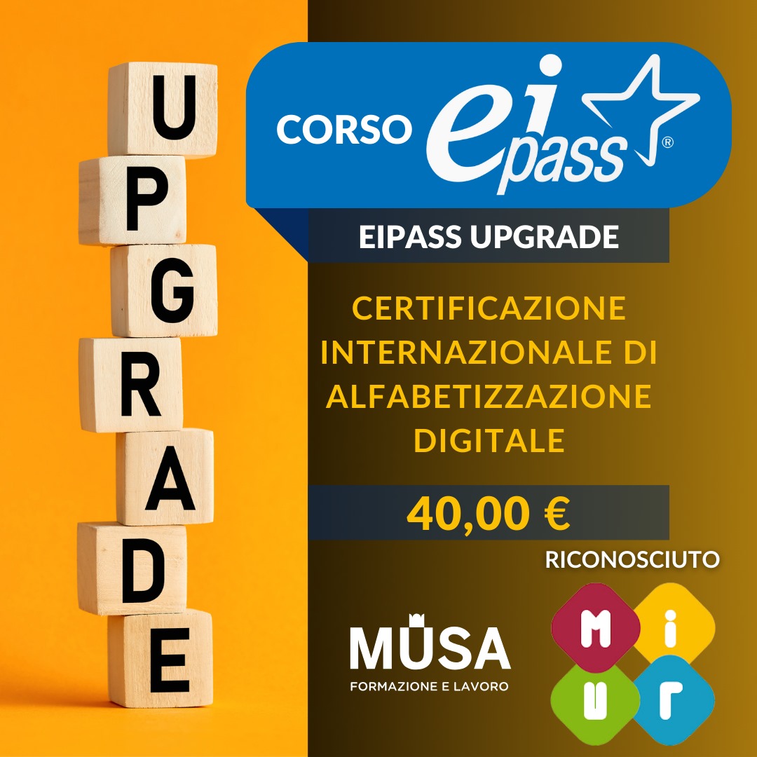 Corso Eipass 7 Moduli User | Lezioni + Certificazione Online | Musa ...